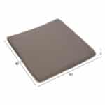 ΜΑΞΙΛΑΡΙ ΚΑΡΕΚΛΑΣ POLYESTER CHIOS ΓΚΡΙ HM11240.10P 45X45X4κ. - Image 2