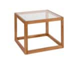 Andrea House - Δρύινο Βοηθητικό Τραπεζάκι Glass Cube