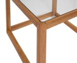 Andrea House - Δρύινο Βοηθητικό Τραπεζάκι Glass Cube - Image 3