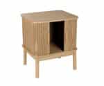 Andrea House - Κομοδίνο Με Ντουλαπάκι Nordic Ash Wood Large - Image 3