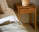 Andrea House - Κομοδίνο Με 1 Συρτάρι Modern Oak Wood - Image 5