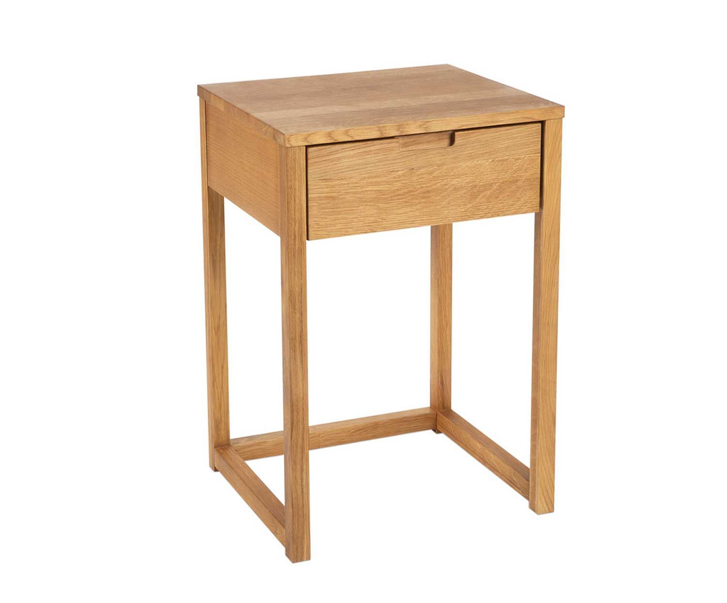 mesita-de-noche-moderno-madera-roble Andrea House - Κομοδίνο Με 1 Συρτάρι Modern Oak Wood - Image 1