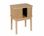 Andrea House - Κομοδίνο Με Ντουλαπάκι Nordic Ash Wood - Image 3