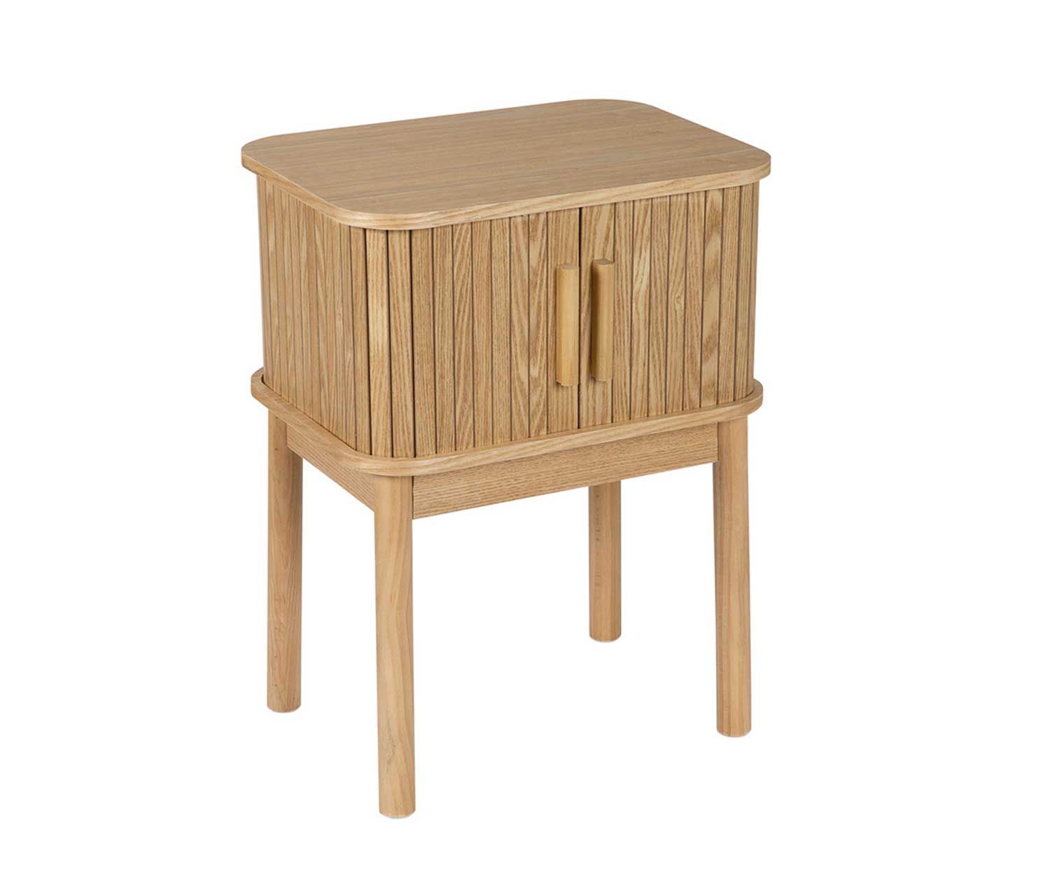 mesita-de-noche-nordico-madera Andrea House - Κομοδίνο Με Ντουλαπάκι Nordic Ash Wood - Image 1