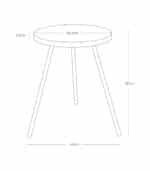 Yamazaki - Βοηθητικό Τραπεζάκι Round BK - Image 6