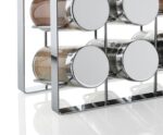 Andrea House - Βάση Με 12 Βαζάκια Μπαχαρικών Chrome Metal - Image 2