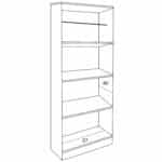 ΝΤΟΥΛΑΠΑ 2ΦΥΛΛΗ BAILEY ΜΕ ΤΡΙΑ ΡΑΦΙΑ HM337.01 ZEBRANO 60Χ42Χ180εκ. - Image 3
