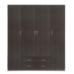 ΝΤΟΥΛΑΠΑ 4ΦΥΛΛΗ ΜΕ 2 ΣΥΡΤΑΡΙΑ AZALEA 200x55.5x180Υ εκ. HM353.01 ZEBRANO