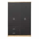 ΝΤΟΥΛΑΠΑ 4ΦΥΛΛΗ BRIANA ME 2 ΣΥΡΤΑΡΙΑ HM339.04 SONAMA-ΓΚΡΙ 120Χ42,5Χ180,5εκ. - Image 4