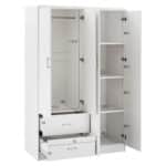 ΝΤΟΥΛΑΠΑ 4ΦΥΛΛΗ ME 2 ΣΥΡΤΑΡΙΑ BLAKELY HM339.05 ΛΕΥΚΗ 120Χ42,5Χ180,5 εκ. - Image 3