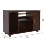 ΝΤΟΥΛΑΠΙ ΓΡΑΦΕΙΟΥ VANCE ΕΠΑΓΓΕΛΜΑΤΙΚΟ WENGE HM2051.12 108Χ41Χ68Υ εκ. - Image 2
