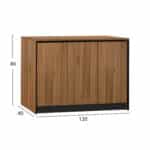 ΝΤΟΥΠΑΛΙ ΓΡΑΦΕΙΟΥ SUPREME 120x40x80Υ εκ. HM2357 - Image 2