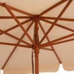 ΟΜΠΡΕΛΑ ΕΠΑΓΓΕΛΜΑΤΙΚΗ WALLER 3,00X3,00X2,50Y ΜΕ ΞΥΛΙΝΟ ΣΚΕΛΕΤΟ HM6022 ΜΠΕΖ - Image 3