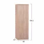 ΠΑΠΟΥΤΣΟΘΗΚΗ ΞΥΛΙΝΗ DAYANNA ΜΕ 6 ΡΑΦΙΑ 60X43X180.5εκ. SONAMA HM2379.02 - Image 2
