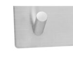 Andrea House - Αυτοκόλλητη Κρεμάστρα Silver Matte 4 Hooks - Image 2