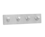 Andrea House - Αυτοκόλλητη Κρεμάστρα Silver Matte 4 Hooks