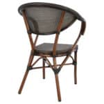 ΠΟΛΥΘΡΟΝΑ ΑΛΟΥΜΙΝΙΟΥ CLAY BAMBOO LOOK ΚΑΦΕ ΜΕ TEXTLINE HM5025 60,5x59x81 cm - Image 4