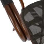 ΠΟΛΥΘΡΟΝΑ ΑΛΟΥΜΙΝΙΟΥ CLAY BAMBOO LOOK ΚΑΦΕ ΜΕ TEXTLINE HM5025 60,5x59x81 cm - Image 7
