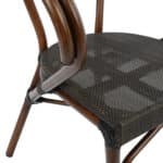 ΠΟΛΥΘΡΟΝΑ ΑΛΟΥΜΙΝΙΟΥ CLAY BAMBOO LOOK ΚΑΦΕ ΜΕ TEXTLINE HM5025 60,5x59x81 cm - Image 8