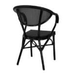 ΠΟΛΥΘΡΟΝΑ ΑΛΟΥΜΙΝΙΟΥ CLAY BAMBOO LOOK ΜΑΥΡΗ ΜΕ TEXTLINE HM5025.02 59x60x82 cm - Image 5