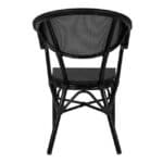 ΠΟΛΥΘΡΟΝΑ ΑΛΟΥΜΙΝΙΟΥ CLAY BAMBOO LOOK ΜΑΥΡΗ ΜΕ TEXTLINE HM5025.02 59x60x82 cm - Image 6