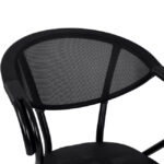ΠΟΛΥΘΡΟΝΑ ΑΛΟΥΜΙΝΙΟΥ CLAY BAMBOO LOOK ΜΑΥΡΗ ΜΕ TEXTLINE HM5025.02 59x60x82 cm - Image 8