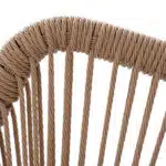 ΠΟΛΥΘΡΟΝΑ ΑΛΟΥΜΙΝΙΟΥ NOJO HM5771.02 ΓΚΡΙ ΜΕ P.E.TWIST RATTAN ΜΠΕΖ 55x63x82Y εκ. - Image 8