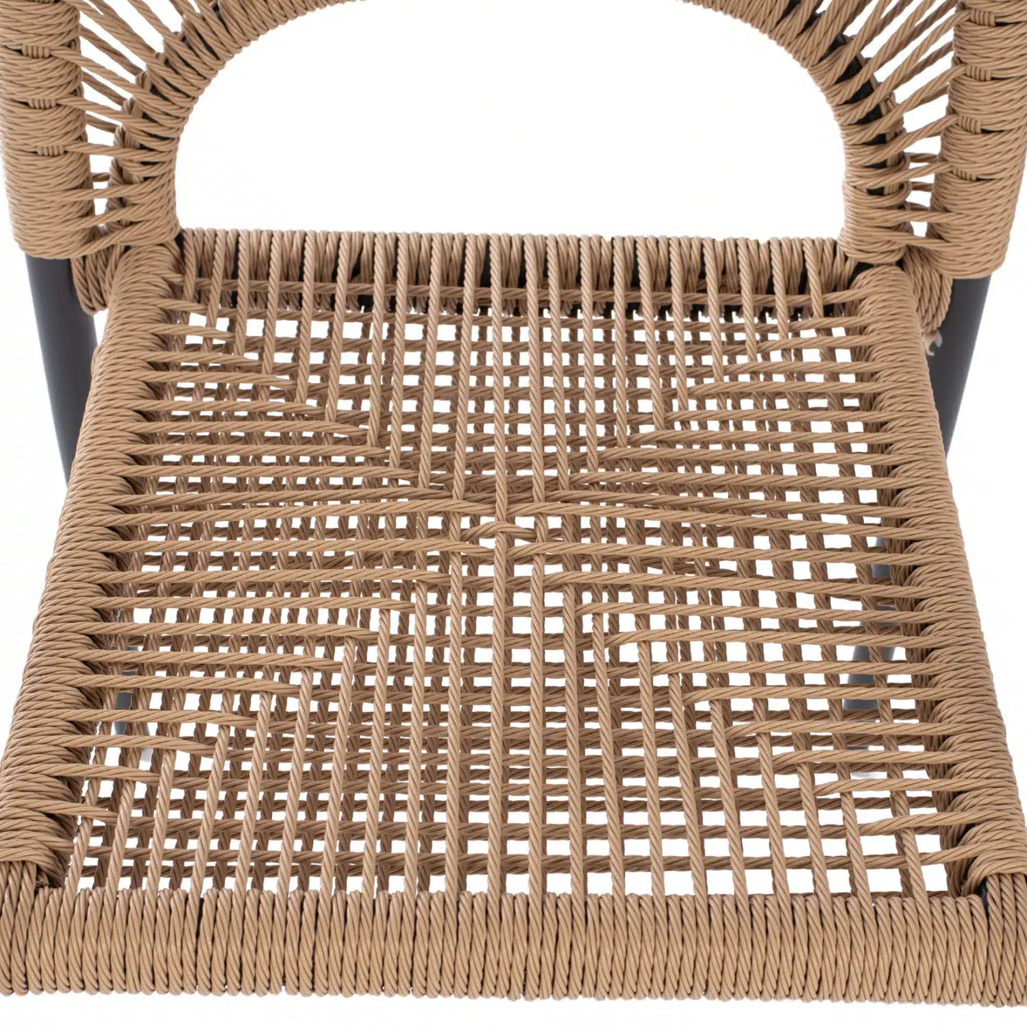 ΠΟΛΥΘΡΟΝΑ ΑΛΟΥΜΙΝΙΟΥ NOJO HM5771.02 ΓΚΡΙ ΜΕ P.E.TWIST RATTAN ΜΠΕΖ 55x63x82Y εκ. - Image 10