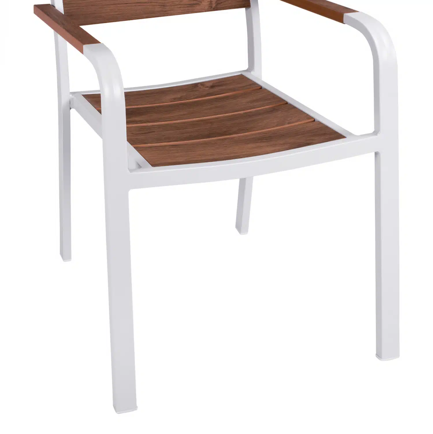 ΠΟΛΥΘΡΟΝΑ ΑΛΟΥΜΙΝΙΟΥ SAGA ΛΕΥΚΗ ΜΕ POLYWOOD HM5127.01 55x56x85Υ εκ. - Image 8