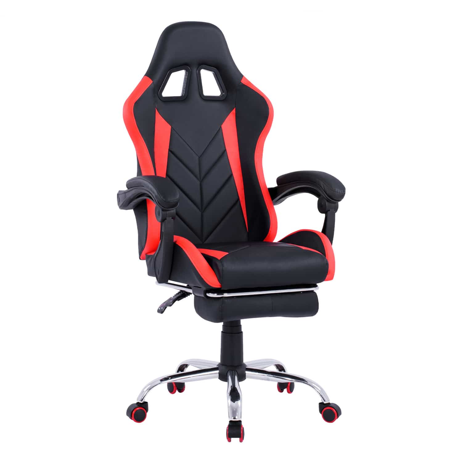 polythrona-gaming-me-anaklinomeni-plati- ΠΟΛΥΘΡΟΝΑ GAMING RUTT ΜΕ ΑΝΑΚΛΙΝΟΜΕΝΗ ΠΛΑΤΗ ΚΑΙ ΥΠΟΠΟΔΙΟ HM1156.01 ΣΕ ΧΡΩΜΑ ΜΑΥΡΟ-ΚΟΚΚΙΝΟ - Image 1