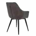 ΠΟΛΥΘΡΟΝΑ MANDO HM8006.10 ΜΕ ΓΚΡΙ NUBUCK ΥΦΑΣΜΑ 60x60x84 εκ. - Image 5