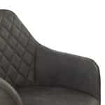 ΠΟΛΥΘΡΟΝΑ MANDO HM8006.10 ΜΕ ΓΚΡΙ NUBUCK ΥΦΑΣΜΑ 60x60x84 εκ. - Image 7