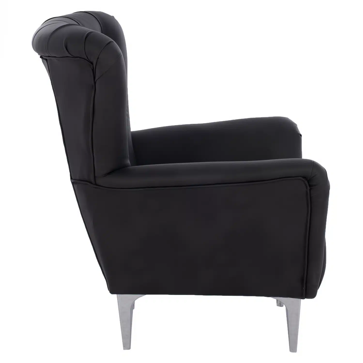 ΠΟΛΥΘΡΟΝΑ ΜΠΕΡΖΕΡΑ Τ. CHESTERFIELD ΣΕ ΧΡΩΜΑ ΜΑΥΡΟ HM9217.01 87x88x100 εκ. - Image 4