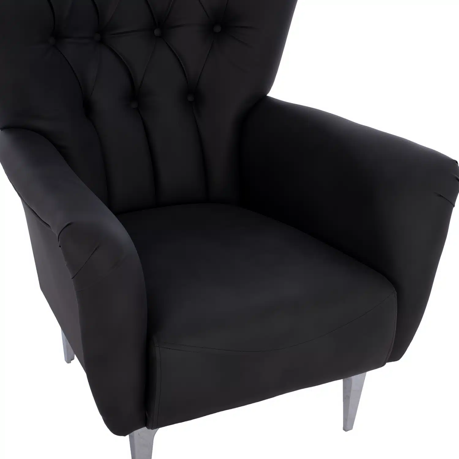 ΠΟΛΥΘΡΟΝΑ ΜΠΕΡΖΕΡΑ Τ. CHESTERFIELD ΣΕ ΧΡΩΜΑ ΜΑΥΡΟ HM9217.01 87x88x100 εκ. - Image 8