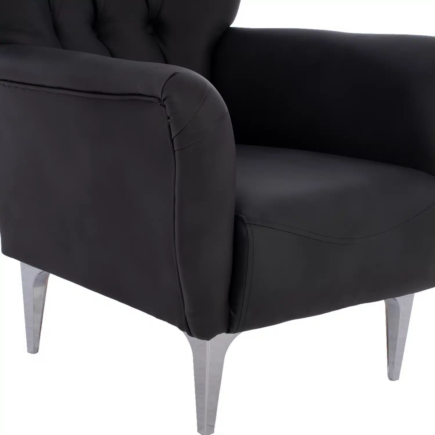 ΠΟΛΥΘΡΟΝΑ ΜΠΕΡΖΕΡΑ Τ. CHESTERFIELD ΣΕ ΧΡΩΜΑ ΜΑΥΡΟ HM9217.01 87x88x100 εκ. - Image 9