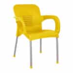 ΠΟΛΥΘΡΟΝΑ ΠΟΛΥΠΡΟΠΥΛΕΝΙΟΥ KAREK HM5592.09 ΧΡΩΜΑ ΚΙΤΡΙΝΟ ΜΕ ΠΟΔΙ ΑΛΟΥΜΙΝΙΟΥ 59x58x81Y