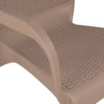 ΠΟΛΥΘΡΟΝΑ ΠΟΛΥΠΡΟΠΥΛΕΝΙΟΥ RATTAN ΠΟΔΙ ALU HM5591.02 ΚΑΠΟΥΤΣΙΝΟ 60x60x82 cm - Image 8