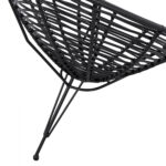 ΠΟΛΥΘΡΟΝΑ ΤΥΠΟΥ ΦΩΛΙΑ ΜΕΤΑΛΛΙΚΗ ALLEGRA HM5458.02 ΜΕ ΜΑΥΡΟ WICKER 73x83x86Υ εκ. - Image 7