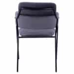 ΠΟΛΥΘΡΟΝΑΚΙ KELSO HM8521.01 ΒΕΛΟΥΔΟ ΣΚΟΥΡΟ ΓΚΡΙ & ΜΑΥΡΟ ΜΕΤΑΛΛΙΚΟ ΣΚΕΛΕΤΟ 52,5x52x80 cm - Image 6