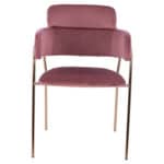 ΠΟΛΥΘΡΟΝΑΚΙ KELSO HM8521.02 ΒΕΛΟΥΔΟ ΣΑΠΙΟ ΜΗΛΟ & ΕΠΙΧΡΥΣΟ ΠΟΔΙ 52,5x52x80Υ εκ. - Image 3