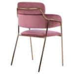 ΠΟΛΥΘΡΟΝΑΚΙ KELSO HM8521.02 ΒΕΛΟΥΔΟ ΣΑΠΙΟ ΜΗΛΟ & ΕΠΙΧΡΥΣΟ ΠΟΔΙ 52,5x52x80Υ εκ. - Image 5