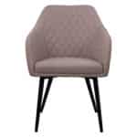 ΠΟΛΥΘΡΟΝΑΚΙ CHARLES HM8522.07 ΜΕ ΥΦΑΣΜΑ ΜΠΕΖ & PU ΜΠΕΖ 57x63x83Υ εκ. - Image 3