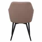 ΠΟΛΥΘΡΟΝΑΚΙ CHARLES HM8522.07 ΜΕ ΥΦΑΣΜΑ ΜΠΕΖ & PU ΜΠΕΖ 57x63x83Υ εκ. - Image 6