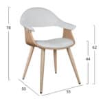 ΠΟΛΥΘΡΟΝΑΚΙ ΣΥΝΕΡΓΑΣΙΑΣ SUPERIOR PRO HM1111.02 SONAMA-ΑΣΠΡO PU 55x50x78Yεκ. - Image 2