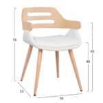 ΠΟΛΥΘΡΟΝΑΚΙ ΣΥΝΕΡΓΑΣΙΑΣ SUPERIOR PRO SONAMA ΜE ΛΕΥΚΟ PU HM8491.02 50Χ53Χ76Υ εκ. - Image 2