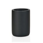 Andrea House - Ποτηράκι Για Οδοντόβουρτσες Black Resin