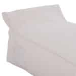 ΠΟΥΦ ΞΑΠΛΩΣΤΡΑ WADELIN HM5774.11 ΜΕ TEXTILINE ΛΕΥΚΟ 190x80x40-60Υ εκ. - Image 5