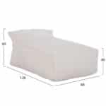 ΠΟΥΦ ZAFER HM5772.11 ΜΕ TEXTILENE 600gr/m2 2X1 ΛΕΥΚΟ 88x128x60Υεκ - Image 2