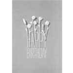 Raeder - Ευχετήρια Κάρτα "Happy Birthday" Grey