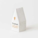 Raeder - Πορσελάνινo Διακοσμητικό Φωτιστικό Mini LED You Are Mylight